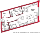 Grundrißplan - Singlewohnung in Ortskernlage ! Sögel