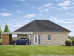 Ansicht - Visualisierung - +++ Neubau – Walmdachbungalow in Sögel – Schlossnähe +++