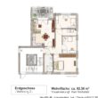 Komfortable Erdgeschosswohnung - Sögel! Neubau! - Wohnung 2 - Exposéplan - Skizze - Visualisierung