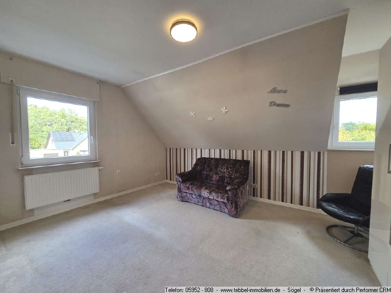 Schlafzimmer im Obegeschoss