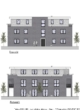 Ostansicht - Westansicht - Komfort-Neubauwohnungen in Sögel - Zentrum!
