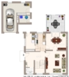 grobe Skizze - Visualisierung - Erdgeschoss - Papenburg – Einfamilienhaus mit separatem, kleinem Wohnhaus!