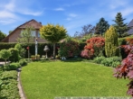 Blick in den Garten - Papenburg – Einfamilienhaus mit separatem, kleinem Wohnhaus!