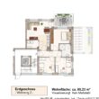 Erdgeschosswohnung in Sögel - Wohnen mit Geschmack - KfW-40! - Wohnung 2 - Exposéplan - Skizze - Visualisierung